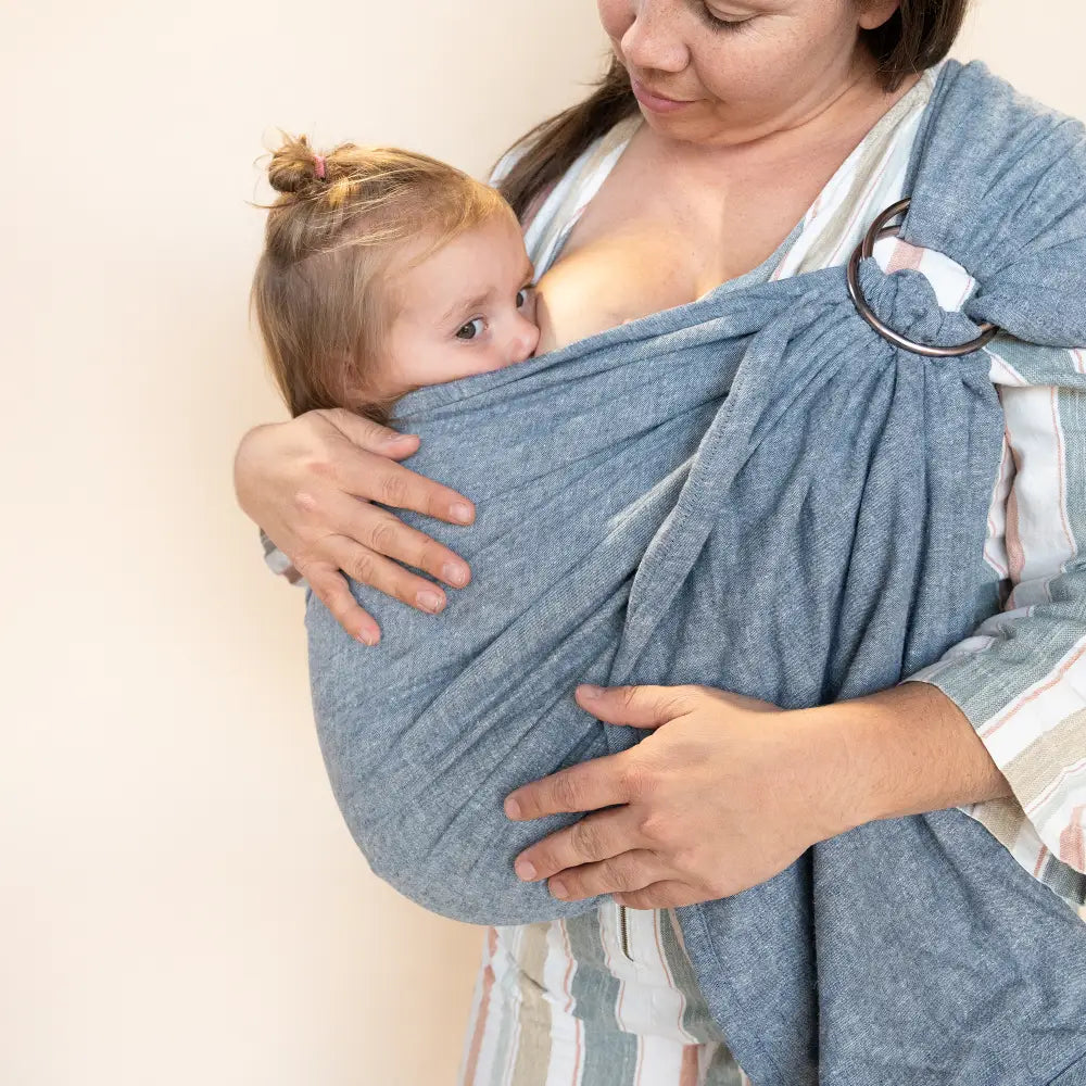 Indigo Ring Sling - baby carrier hope&plum